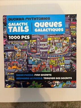 Galactic Tails 1000-Piece Puzzle - Blue Artwork